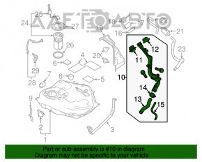 Заливна горловина паливного бака Mazda3 MPS 09-13