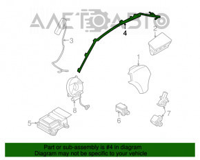 Подушка безпеки airbag бічна шторка ліва Mazda3 MPS 09-13