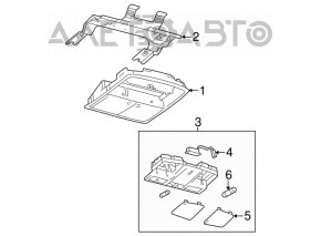 Плафон освещения передний Mazda3 MPS 09-13