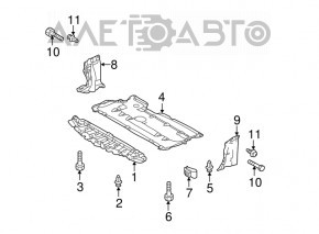 Защита двигателя центральная Mazda3 MPS 09-13