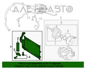 Радиатор кондиционера конденсер Mazda3 MPS 09-13