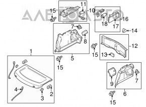 Обшивка арки ліва Mazda3 MPS 09-13