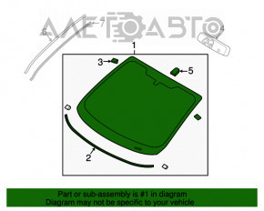 Лобовое стекло Ford Fiesta 11-19