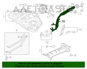 Заливная горловина топливного бака Mazda 3 14-18 BM