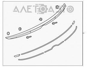 Спойлер кришки багажника Mazda 3 14-18 BM