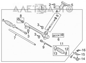 Рульова тяга з наконечником Mazda 3 14-18 BM