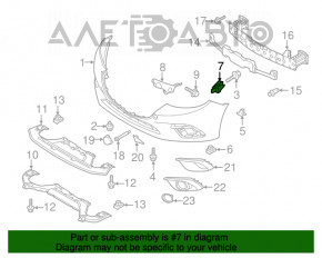 Кронштейн поворотника передний правый Mazda 3 14-16 BM дорест