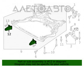 Лопух підрамника перед прав Mazda CX-5 13-16