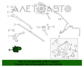 Мотор двірників очисника лев Ford Focus mk3 11-18