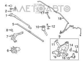 Мотор двірників очисника лев Ford Focus mk3 11-18