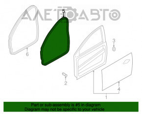 Уплотнитель двери передней правой Ford Focus mk3 11-18