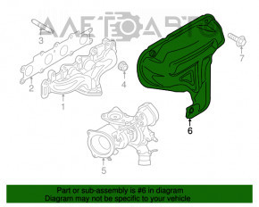 Защита коллектора Ford Escape MK3 13-19 1.6T