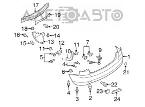 Катафот в задний бампер левый Mazda CX-7 06-09