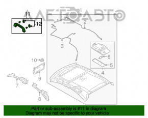 Ручка потолка задняя левая Mazda3 03-08