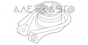Подушка двигателя задняя Mazda3 2.3 03-08