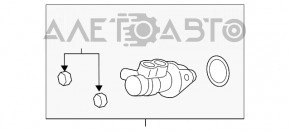 Головний гальмівний циліндр із бачком Ford Escape MK3 13-19