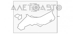 Накладка задньої стійки задня права Ford Escape MK3 13-19 сіра