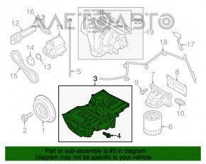 Піддон масляний Ford Focus mk3 11-18 2.0