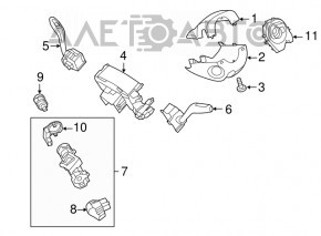 Підрульовий перемикач лев Ford Escape MK3 13-тип 1