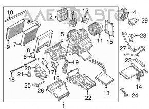 Мотор вентилятор пічки Ford Escape MK3 13-16