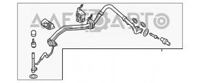 Трубка кондиціонера піч-конденсер Ford Escape MK3 13-16 дорест 1.6T 2.5 2.0T