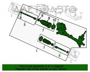 Рейка рульова Ford Escape MK3 13-