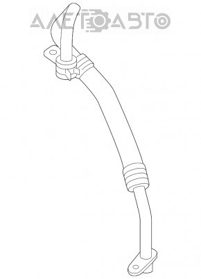 Трубка маслянного охладителя АКПП вход Ford Escape MK3 13-19 1.6T 2.5 2.0T короткая