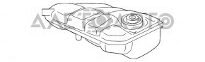 Розширювальний бачок охолодження Ford Escape MK3 13-16 дорест 2.0T, 2.5 без кришки