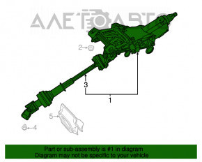 Рулевая колонка Ford Flex 13-19 мануал