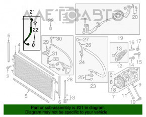 Трубка кондиціонера із конденсера Ford Fusion mk5 13-20 2.5