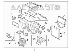 Печка в сборе Lincoln MKX 16-