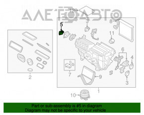 Мотор вентилятор печки Ford Edge 15-