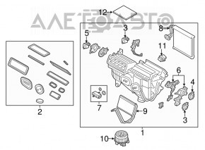 Мотор вентилятор пічки Ford Edge 16-