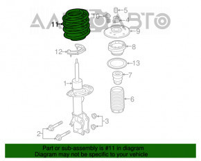 Пружина передняя левая Ford Fusion mk5 13-20 AWD