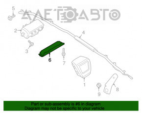 Подушка безпеки airbag колінна пасажирська прав Ford Fusion mk5 13-