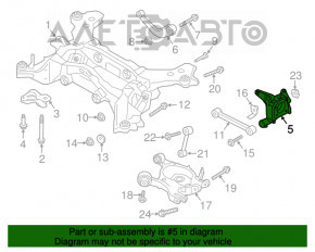 Цапфа зад прав Ford Fusion mk5 13-