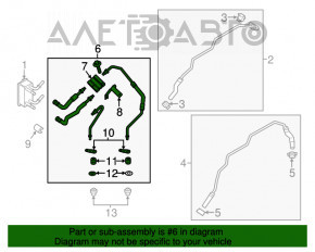 Поворотний клапан системи охолодження АКПП Ford Fusion mk5 13-20 1.6Т, 2.0T, 2.5