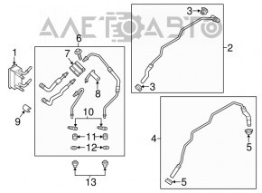 Поворотный клапан системы охлаждения АКПП Ford Fusion mk5 13-20 1.6Т, 2.0T, 2.5