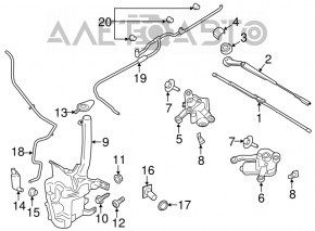 Мотор дворника левый Ford Fusion mk5 13-20