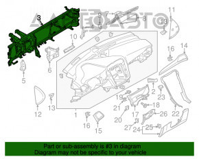 Труба подторпедная усиление Ford Fusion mk5 13-20