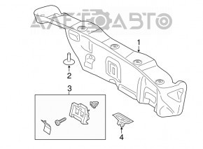 Ручка кришки багажника Ford Fusion mk5 13-20 внутрішня, тип 1