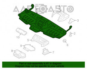 Консоль верхня Ford Transit Connect MK2 13-