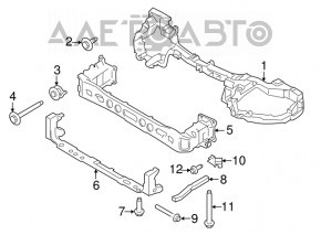 Планка телевизора верхняя Ford Transit Connect MK2 13-