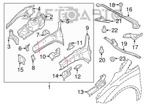 Четверть передняя правая Ford Transit Connect MK2 13-