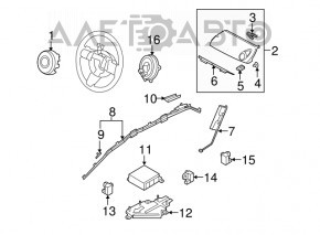 Подушка безопасности пассажирское сидение Mazda CX-7 06-09