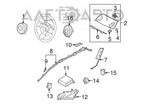 Подушка безпеки airbag бічна шторка права Mazda CX-7 06-09