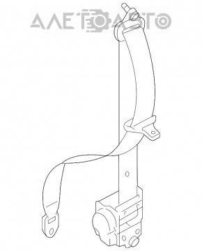 Водійський ремінь безпеки Mazda CX-7 06-09