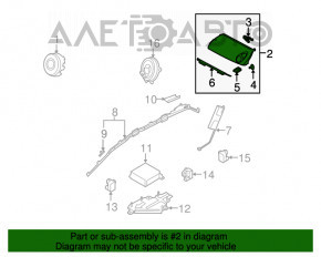 Подушка безпеки airbag пасажирська в зборі Mazda CX-7 06-09