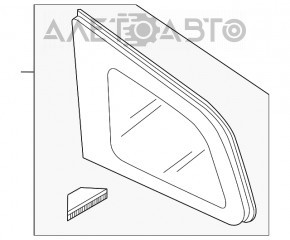 Форточка глухое стекло задняя правая Mazda CX-7 06-09