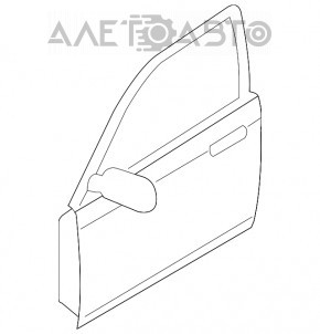 Дверь голая передняя правая Mazda CX-7 06-09 белая